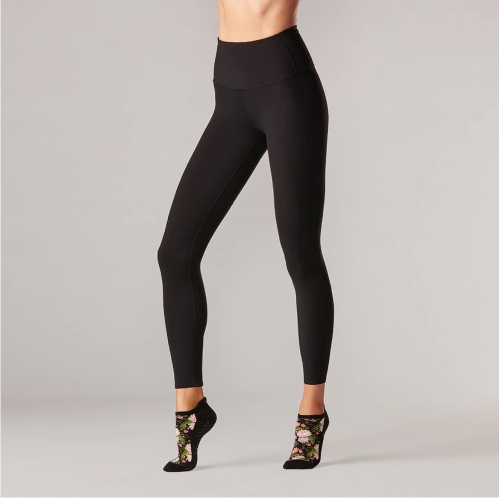 Tavi Noir Pure Barre Branded Metallic Leggings 7/8
